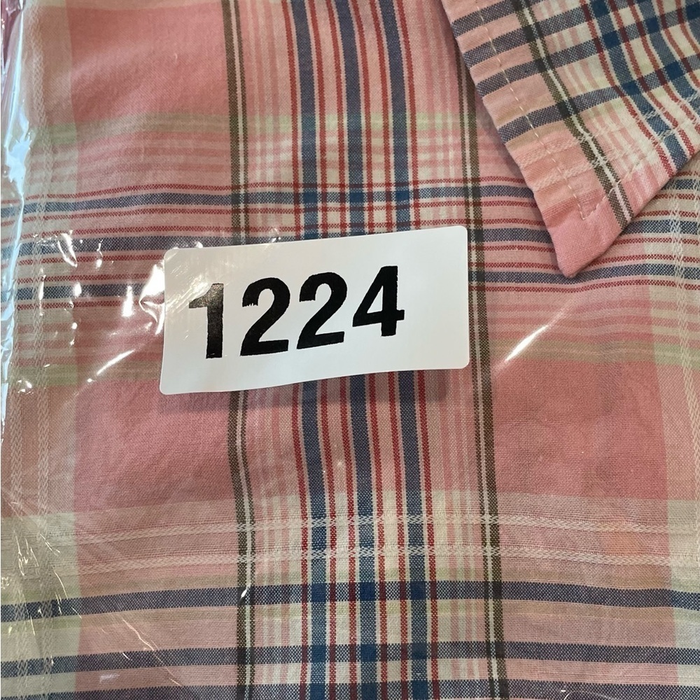 Lauren Ralph Lauren Women Shirt Size Small Pink Blue Button Down Rollup Sleeves - Picture 8 of 8